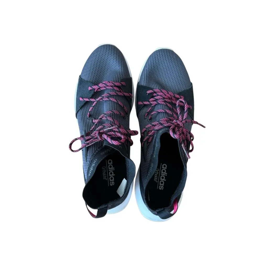 Adidas Womens Black Pink Quesa Cloudfoam Ortholite Running Sneakers Size 8.5